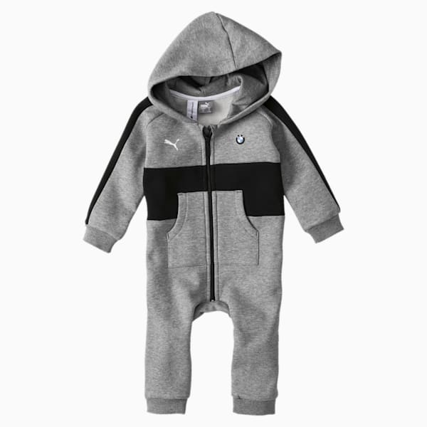 BMW M Motorsport Infant + Toddler Jumpsuit, Medium Gray Heather, extralarge