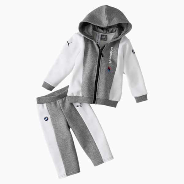 BMW M Motorsport Infant + Toddler Jogger Set, Medium Gray Heather, extralarge