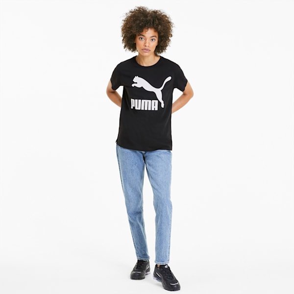 Classics Women's Logo Tee, Puma Black, extralarge