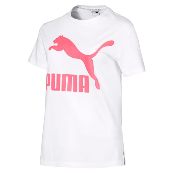 Classics Logo Women's T-Shirt, Puma White, extralarge-IND