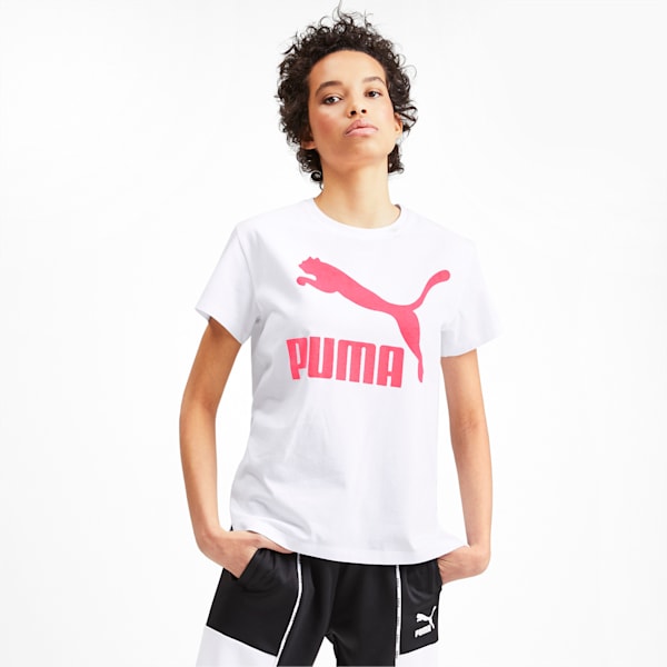 Classics Logo Women's T-Shirt, Puma White, extralarge-IND