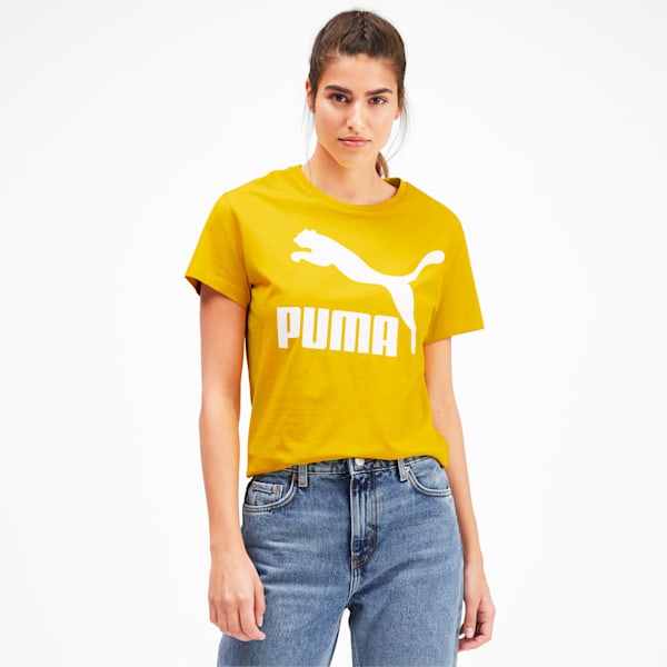 Classics Women's Logo Tee, Sulphur, extralarge