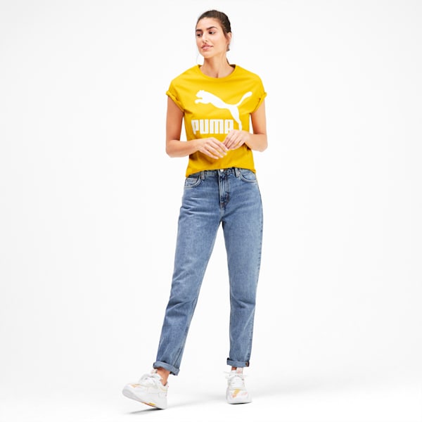 Classics Women's Logo Tee, Sulphur, extralarge