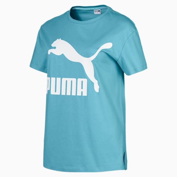 Classics Women's Logo Tee, Milky Blue, extralarge