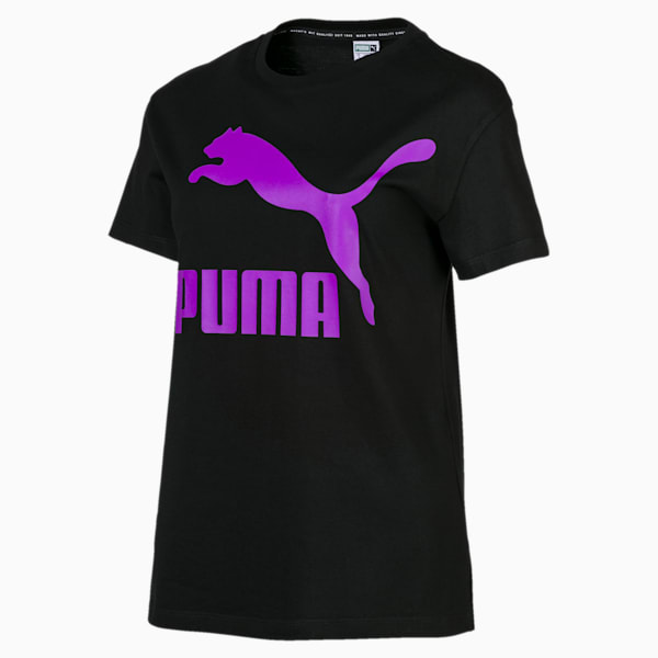 Classics Women's Logo Tee, Puma Black, extralarge