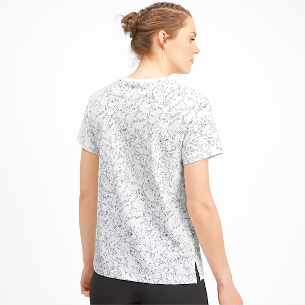 Classics Women's AOP Logo Tee, Puma White, extralarge