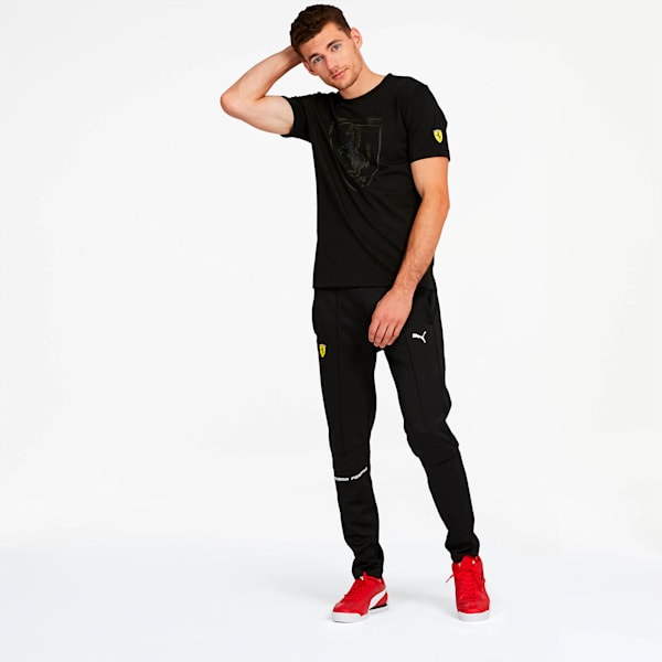 Scuderia Ferrari Big Shield Men's Tee, Puma Black, extralarge