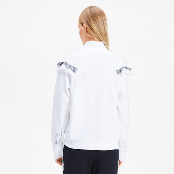 PUMA x TYAKASHA Women's Turtleneck Sweater, Puma White, extralarge