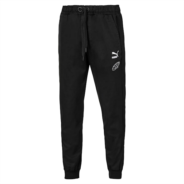 PUMA x TYAKASHA Men's Track Pants, Cotton Black, extralarge