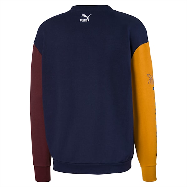 PUMA x TYAKASHA Men's Crewneck, Peacoat, extralarge