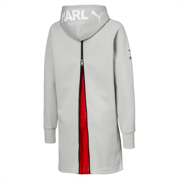 PUMA x KARL LAGERFELD Women's Hooded Dress, Gray Violet, extralarge