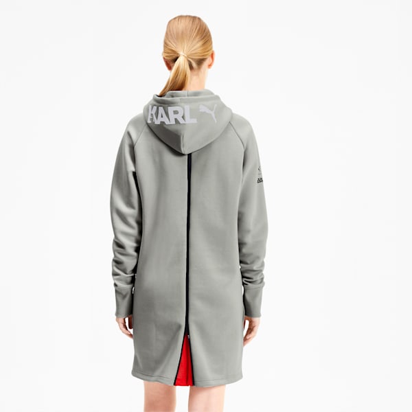 PUMA x KARL LAGERFELD Women's Hooded Dress, Gray Violet, extralarge