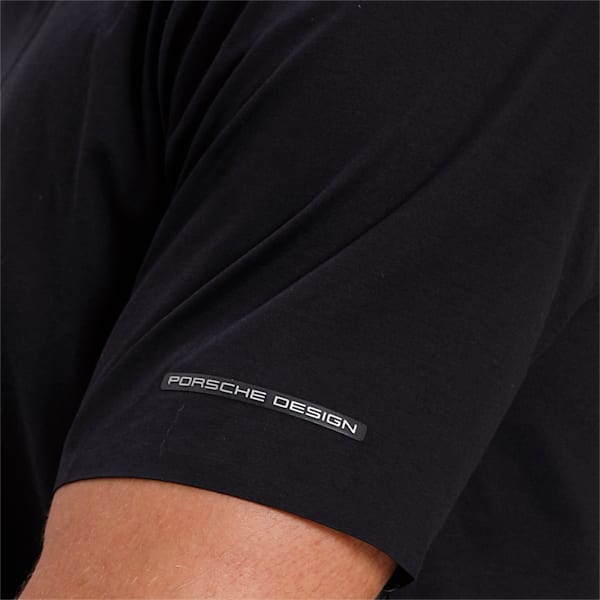 M Porsche Design Essential Men's T-Shirt, Jet Black, extralarge-IND