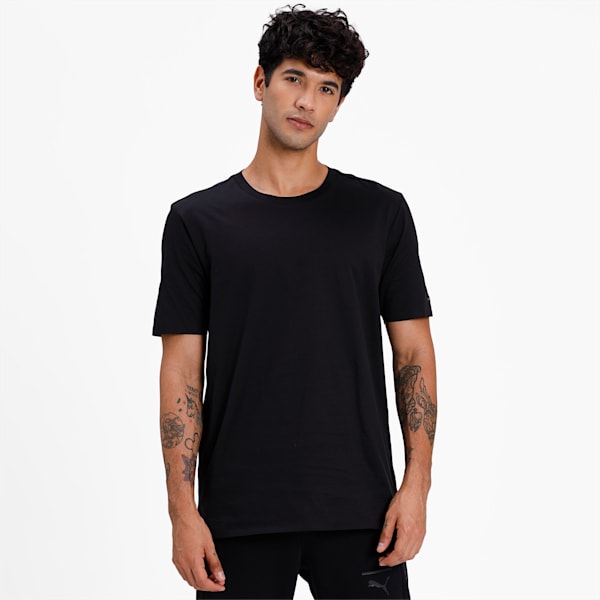 M Porsche Design Essential Men's T-Shirt, Jet Black, extralarge-IND