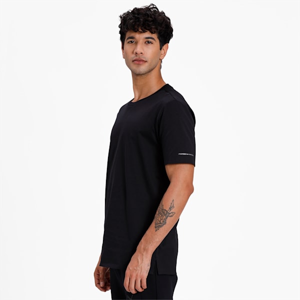 M Porsche Design Essential Men's T-Shirt, Jet Black, extralarge-IND