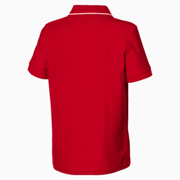 Scuderia Ferrari Boys' Polo JR, Rosso Corsa, extralarge