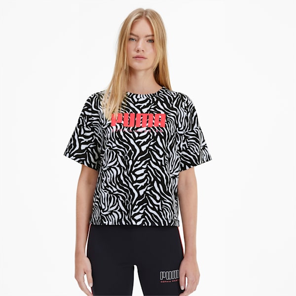 PUMA x SOPHIA WEBSTER Women's AOP Tee, Puma White, extralarge