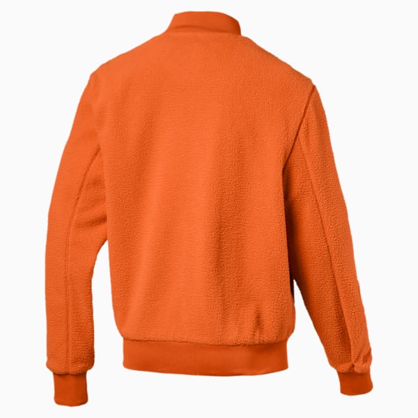 Downtown Men's Sherpa Jacket, Jaffa Orange, extralarge
