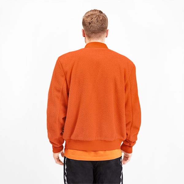 Downtown Men's Sherpa Jacket, Jaffa Orange, extralarge