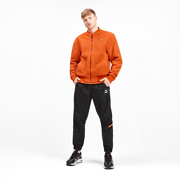 Downtown Men's Sherpa Jacket, Jaffa Orange, extralarge