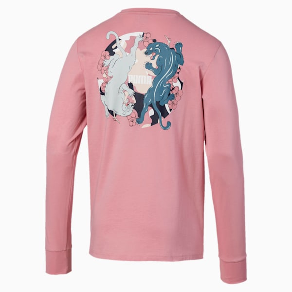 Sakura Pack Men's Long Sleeve Tee, Bridal Rose, extralarge