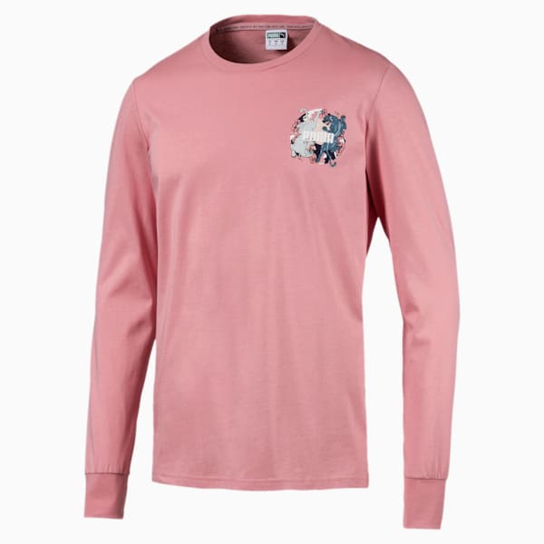 Sakura Pack Men's Long Sleeve Tee, Bridal Rose, extralarge