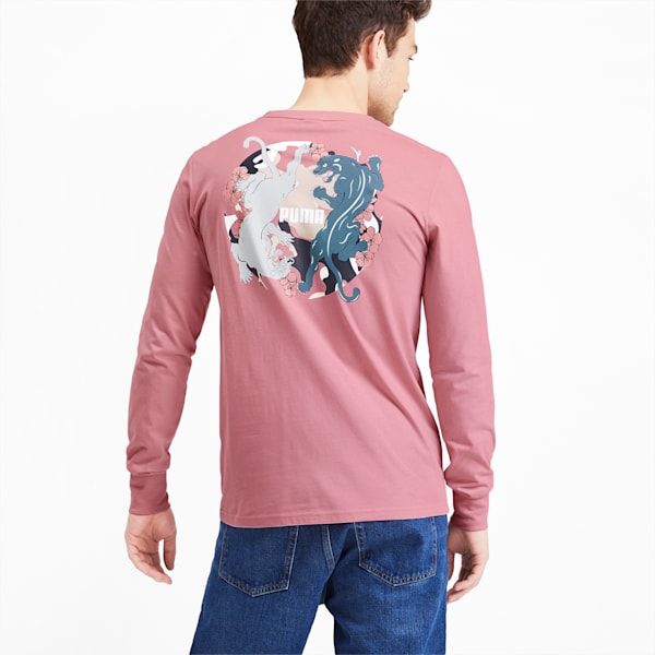 Sakura Pack Men's Long Sleeve Tee, Bridal Rose, extralarge