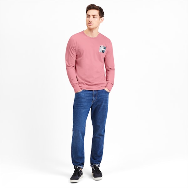 Sakura Pack Men's Long Sleeve Tee, Bridal Rose, extralarge