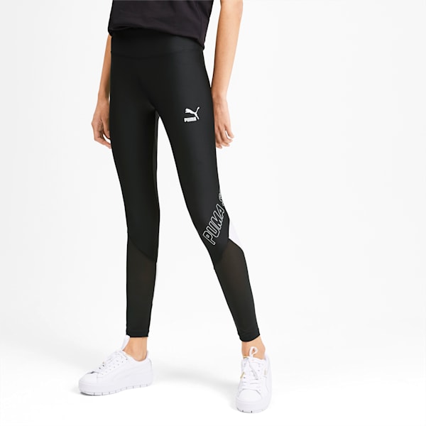 luXTG Women’s Leggings, Puma Black-Puma White, extralarge