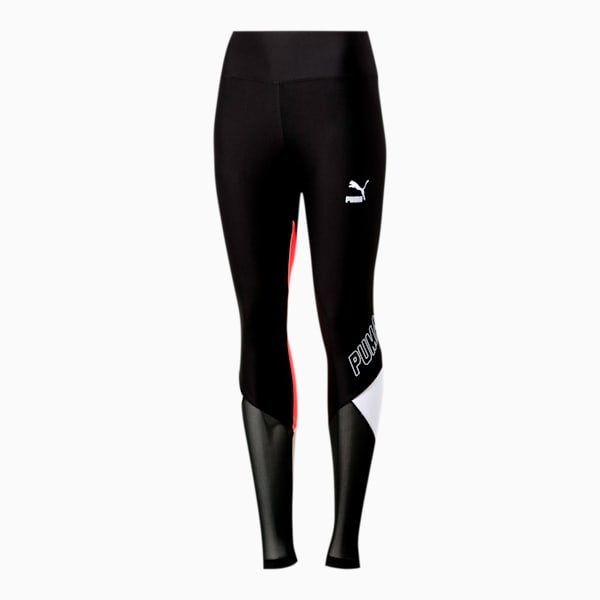 luXTG Women’s Leggings, Puma Black-Pink Alert, extralarge