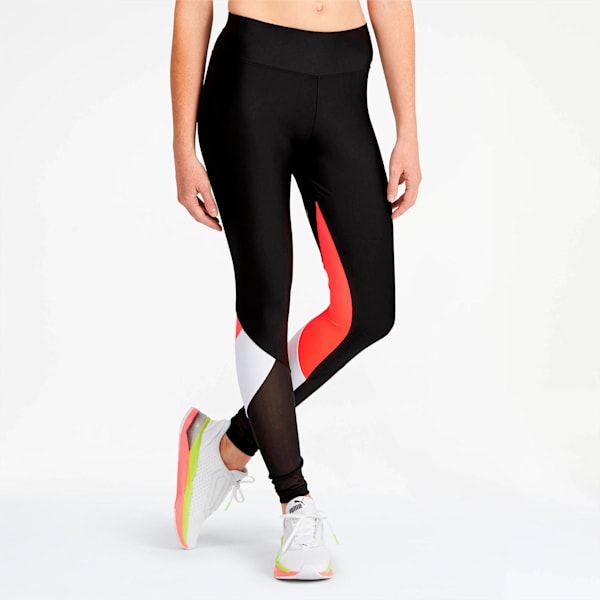luXTG Women’s Leggings, Puma Black-Pink Alert, extralarge