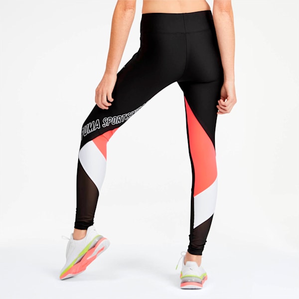 luXTG Women’s Leggings, Puma Black-Pink Alert, extralarge