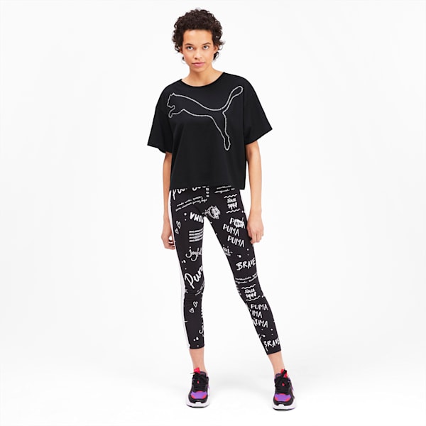 Rhinestone Women's Tee, Puma Black, extralarge