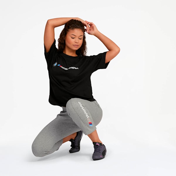 BMW M Motorsport Women's Logo Tee, Puma Black, extralarge