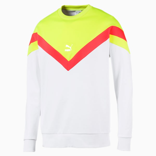 Iconic MCS Men's Crewneck Sweatshirt, Puma White, extralarge