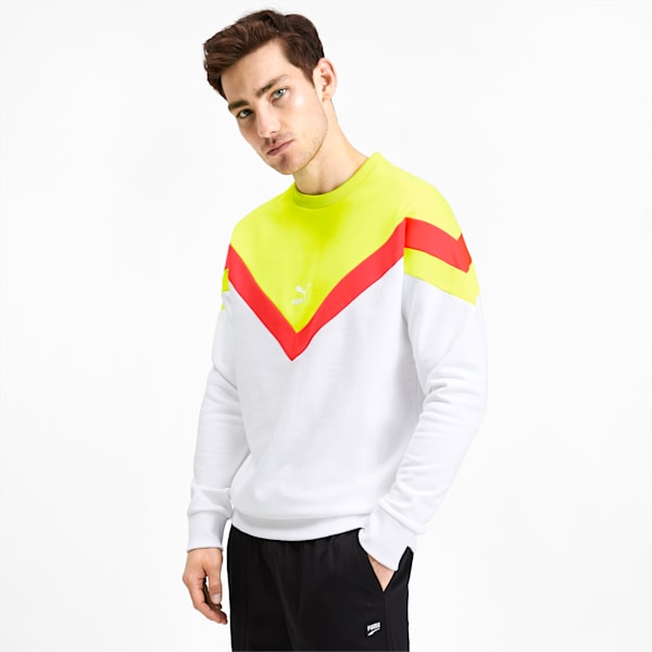 Iconic MCS Men's Crewneck Sweatshirt, Puma White, extralarge