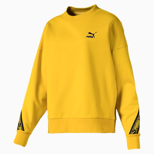 Puma tape tie waist crew sweatshirt top
