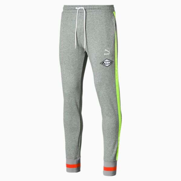 luXTG Men’s Cuffed Sweatpants, Medium Gray Heather, extralarge