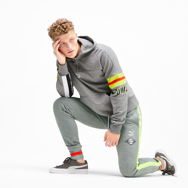 luXTG Men’s Cuffed Sweatpants, Medium Gray Heather, extralarge