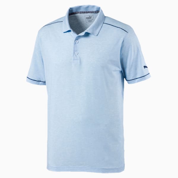 Rancho Men's Polo, Blue Bell Heather, extralarge
