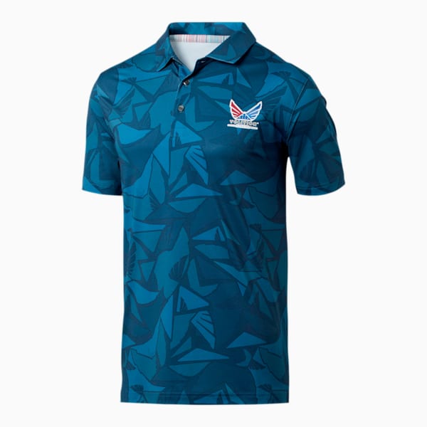 Volition Americamo Men's Polo, Dark Denim, extralarge