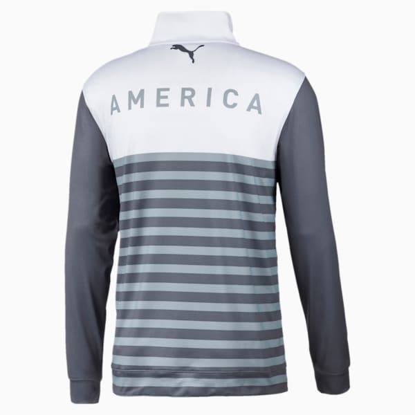 Volition Allegiance Men's Quarter Zip Top, QUIET SHADE, extralarge