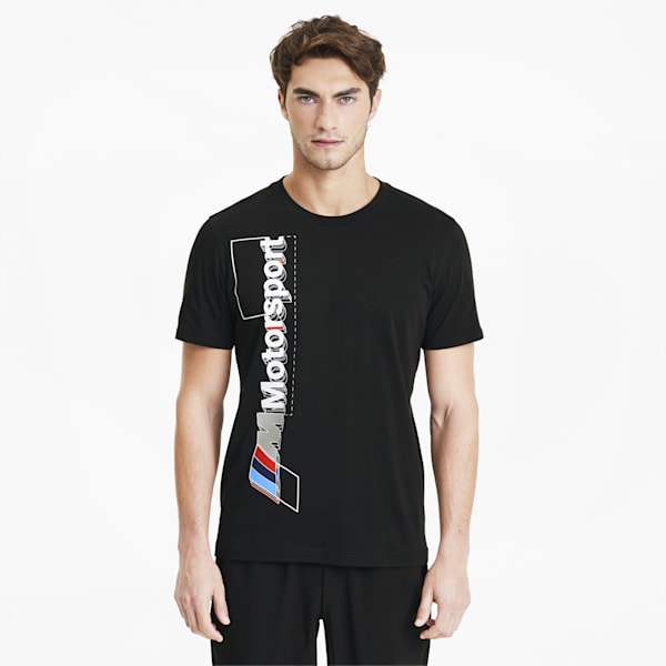 BMW MMS ロゴ Tシャツ + 半袖, Puma Black, extralarge-AUS