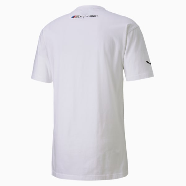 BMW M Motorsport Men's Logo Tee, Puma White, extralarge