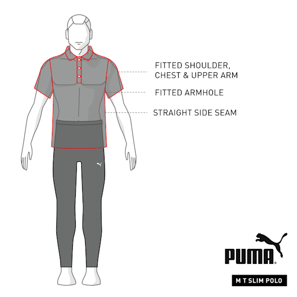 Ferrari Striped Men's Polo, Puma Black, extralarge-IND