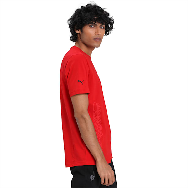 Ferrari Men's Logo T-Shirt, Rosso Corsa, extralarge-IND