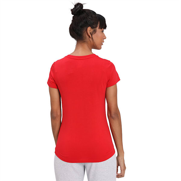 Scuderia Ferrari Small Shield Women's T-Shirt, Rosso Corsa, extralarge-IND