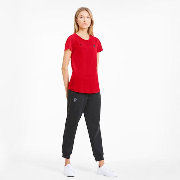 Scuderia Ferrari Women's Small Shield Tee, Rosso Corsa, extralarge