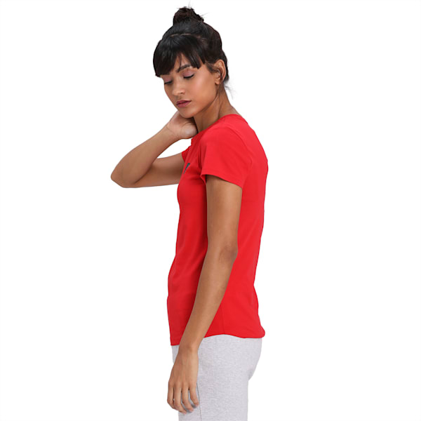 Scuderia Ferrari Small Shield Women's T-Shirt, Rosso Corsa, extralarge-IND