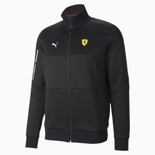 Scuderia Ferrari Men's T7 Track Jacket, Puma Black, extralarge